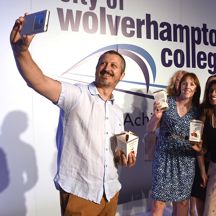 Staff Celebration Selfie - City of Wolverhampton College