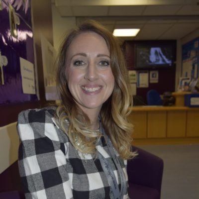 Former hairdressing student - and now member of college staff - Lynsey Selman