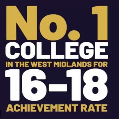 CITY OF WOLVERHAMPTON COLLEGE IS TOP IN REGION FOR STUDENT ACHIEVEMENT