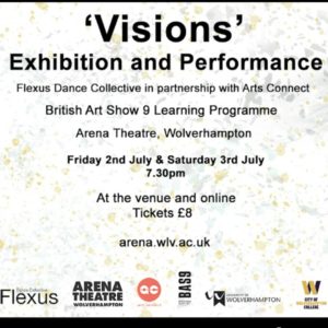 Poster advertising Visions dance exhibition