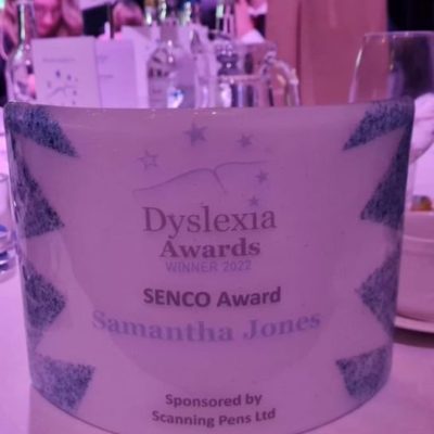 COLLEGE MANAGER SCOOPS NATIONAL DYSLEXIA AWARD