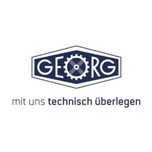Georg UK Ltd logo - blue writing on a white background